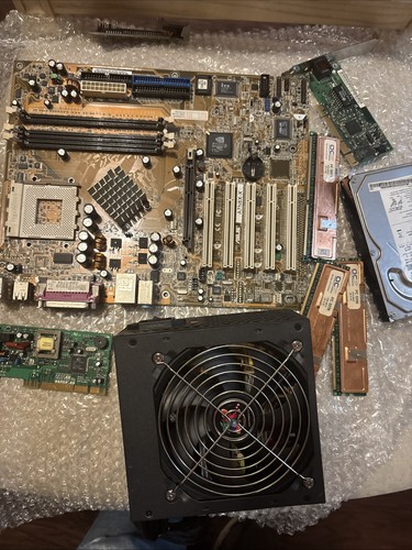 Vintage computer motherboard - computer,